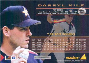 1994 Pinnacle #321 Darryl Kile Back