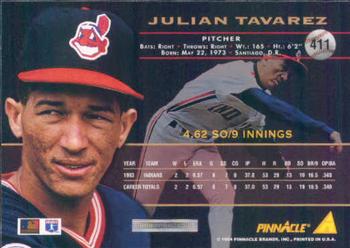 1994 Pinnacle #411 Julian Tavarez Back