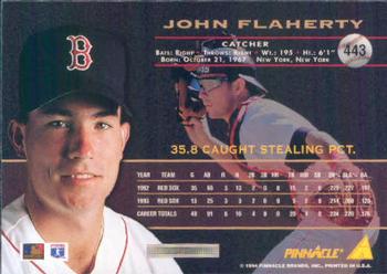 1994 Pinnacle #443 John Flaherty Back