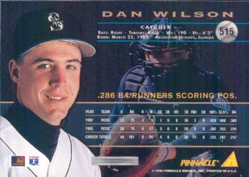 1994 Pinnacle #515 Dan Wilson Back