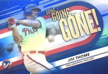 2023 Topps Pristine - Going, Going, Gone! Blue Refractor #GGG-18 Jim Thome Front