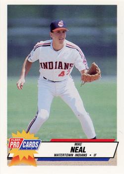 1993 Fleer ProCards Watertown Indians SGA #3570 Mike Neal Front
