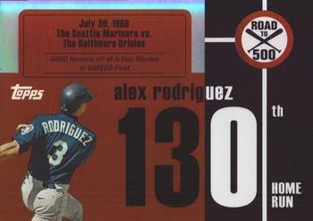 2007 Bowman - Alex Rodriguez: Road to 500 #ARHR130 Alex Rodriguez Front