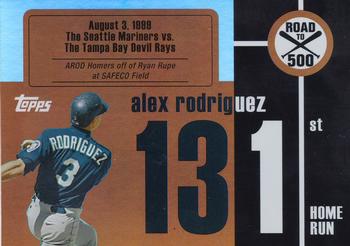 2007 Bowman - Alex Rodriguez: Road to 500 #ARHR131 Alex Rodriguez Front