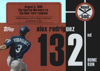 2007 Bowman - Alex Rodriguez: Road to 500 #ARHR132 Alex Rodriguez Front