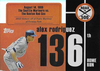 2007 Bowman - Alex Rodriguez: Road to 500 #ARHR136 Alex Rodriguez Front