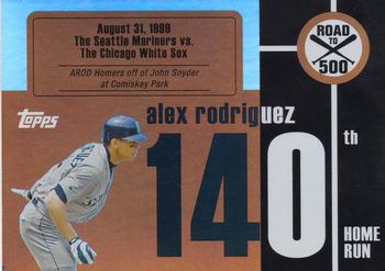 2007 Bowman - Alex Rodriguez: Road to 500 #ARHR140 Alex Rodriguez Front