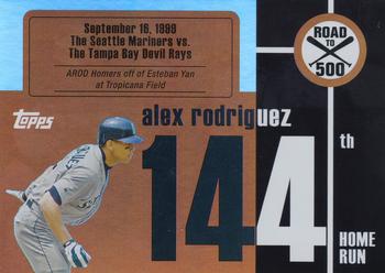 2007 Bowman - Alex Rodriguez: Road to 500 #ARHR144 Alex Rodriguez Front