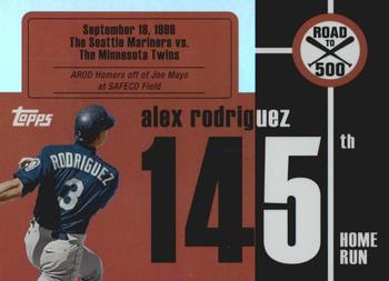 2007 Bowman - Alex Rodriguez: Road to 500 #ARHR145 Alex Rodriguez Front