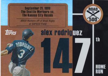 2007 Bowman - Alex Rodriguez: Road to 500 #ARHR147 Alex Rodriguez Front