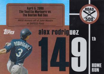 2007 Bowman - Alex Rodriguez: Road to 500 #ARHR149 Alex Rodriguez Front