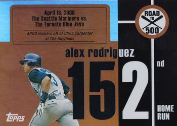2007 Bowman - Alex Rodriguez: Road to 500 #ARHR152 Alex Rodriguez Front