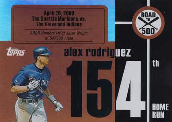 2007 Bowman - Alex Rodriguez: Road to 500 #ARHR154 Alex Rodriguez Front