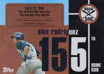 2007 Bowman - Alex Rodriguez: Road to 500 #ARHR155 Alex Rodriguez Front