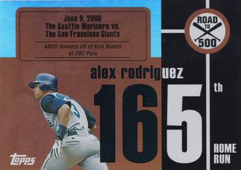 2007 Bowman - Alex Rodriguez: Road to 500 #ARHR156 Alex Rodriguez Front
