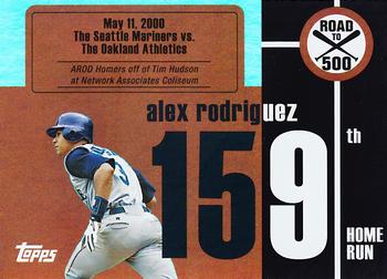 2007 Bowman - Alex Rodriguez: Road to 500 #ARHR159 Alex Rodriguez Front