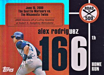 2007 Bowman - Alex Rodriguez: Road to 500 #ARHR166 Alex Rodriguez Front