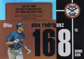 2007 Bowman - Alex Rodriguez: Road to 500 #ARHR168 Alex Rodriguez Front