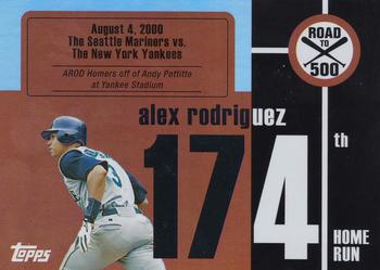 2007 Bowman - Alex Rodriguez: Road to 500 #ARHR174 Alex Rodriguez Front