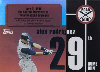 2007 Finest - Alex Rodriguez: Road to 500 #ARHR29 Alex Rodriguez Front