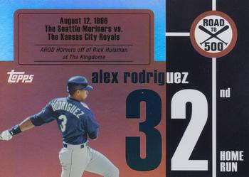 2007 Finest - Alex Rodriguez: Road to 500 #ARHR32 Alex Rodriguez Front