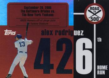 2007 Bowman Draft Picks & Prospects - Alex Rodriguez: Road to 500 #ARHR426 Alex Rodriguez Front