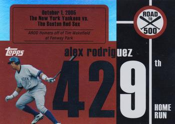 2007 Bowman Draft Picks & Prospects - Alex Rodriguez: Road to 500 #ARHR429 Alex Rodriguez Front