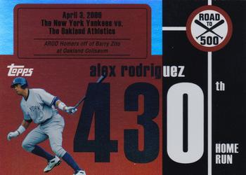 2007 Bowman Draft Picks & Prospects - Alex Rodriguez: Road to 500 #ARHR430 Alex Rodriguez Front