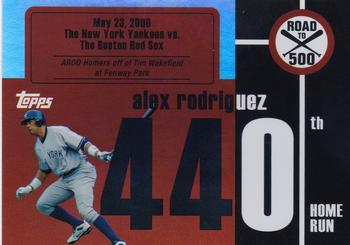 2007 Bowman Draft Picks & Prospects - Alex Rodriguez: Road to 500 #ARHR440 Alex Rodriguez Front