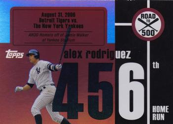 2007 Bowman Sterling - Alex Rodriguez: Road to 500 #ARHR456 Alex Rodriguez Front