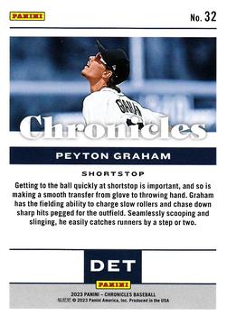 2023 Panini Chronicles #32 Peyton Graham Back