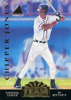 1994 Pinnacle - Rookie Team Pinnacle #RTP5 Kurt Abbott / Chipper Jones Back