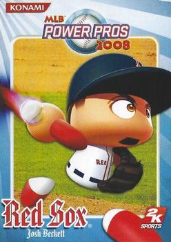 2008 Konami MLB Power Pros #NNO Josh Beckett Front