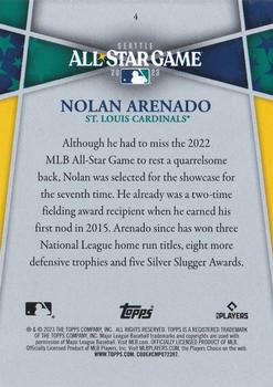 2023 Topps All-Star Game #4 Nolan Arenado Back
