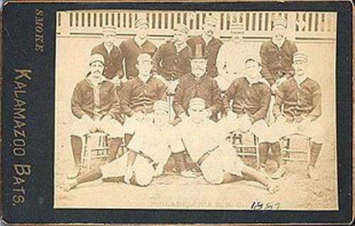 1887 Kalamazoo Bats Cabinets (N690-1) #NNO Philadelphia B.B.C. Front