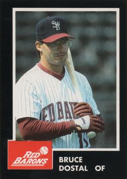 1992 Planters Bullpen Chew Scranton/Wilkes-Barre Red Barons #NNO Bruce Dostal Front