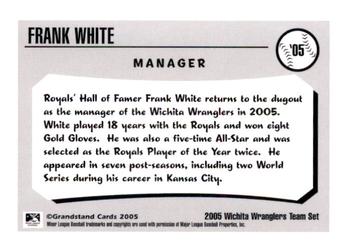 2005 Grandstand Wichita Wranglers #NNO Frank White Back