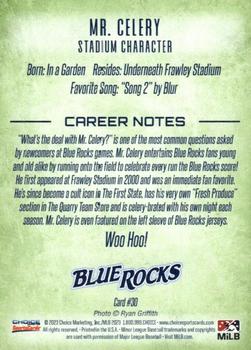 2023 Choice Wilmington Blue Rocks #31 Mr. Celery Back