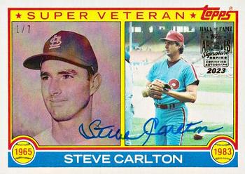 2023 Topps Archives Signature Series Retired Player Edition - Steve Carlton #71 Steve Carlton Front