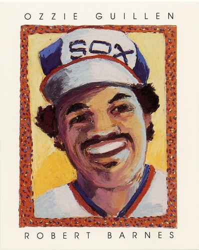 1985 Renaissance Society Chicago White Sox Baseball Card Portraits #NNO Ozzie Guillen Front
