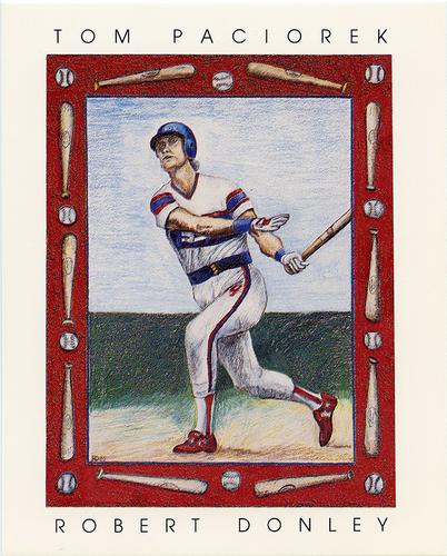 1985 Renaissance Society Chicago White Sox Baseball Card Portraits #NNO Tom Paciorek Front