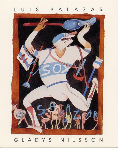 1985 Renaissance Society Chicago White Sox Baseball Card Portraits #NNO Luis Salazar Front
