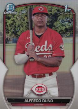 2023 Bowman Chrome - Chrome Prospects Refractor #BCP-238 Alfredo Duno Front