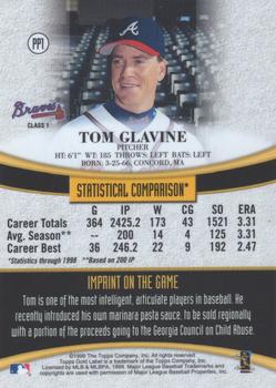 1999 Topps Gold Label - Pre-Production Class 1 #PP1 Tom Glavine Back