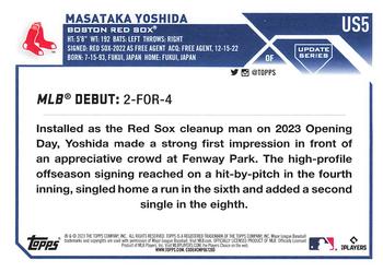 2023 Topps Update #US5 Masataka Yoshida Back