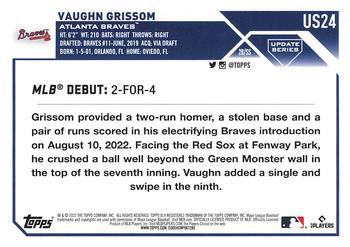 2023 Topps Update #US24 Vaughn Grissom Back