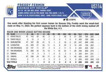 2023 Topps Update #US114 Freddy Fermin Back