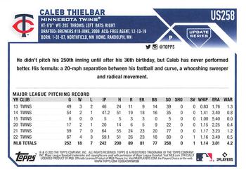 2023 Topps Update #US258 Caleb Thielbar Back