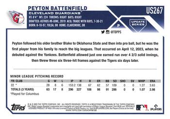 2023 Topps Update #US267 Peyton Battenfield Back