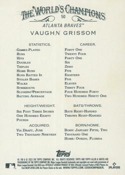 2023 Topps Allen & Ginter - Silver Portrait #50 Vaughn Grissom Back